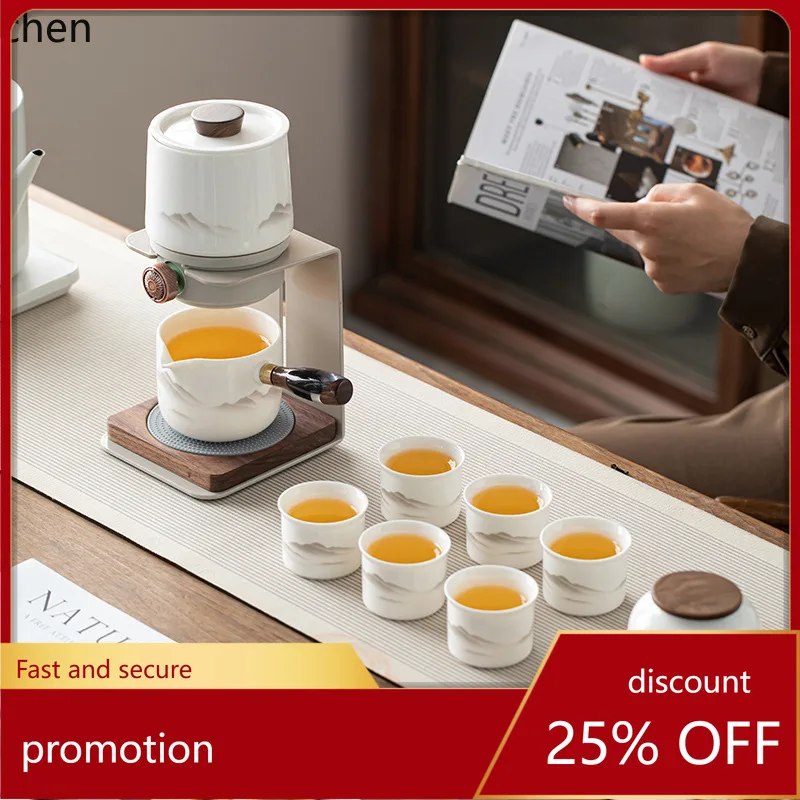

ZML tea set is a high-end household ceramic teapot designed for tea drinking