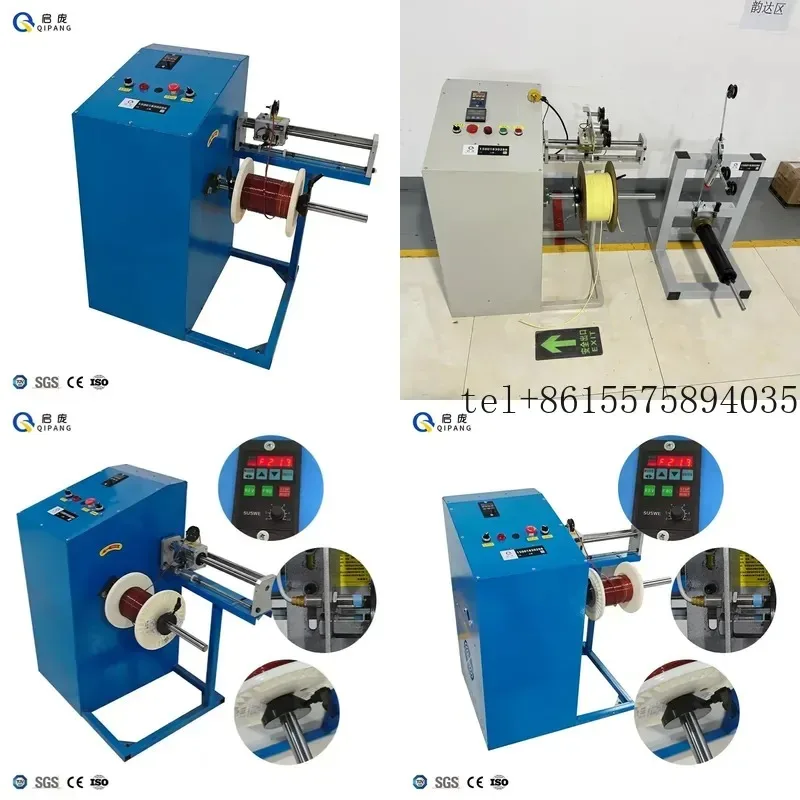 Máquina de Enrolar Cabos Automática de Alta Velocidade Qipang TC400 com Bobinagem e Recolhimento de Fios 380V/220V