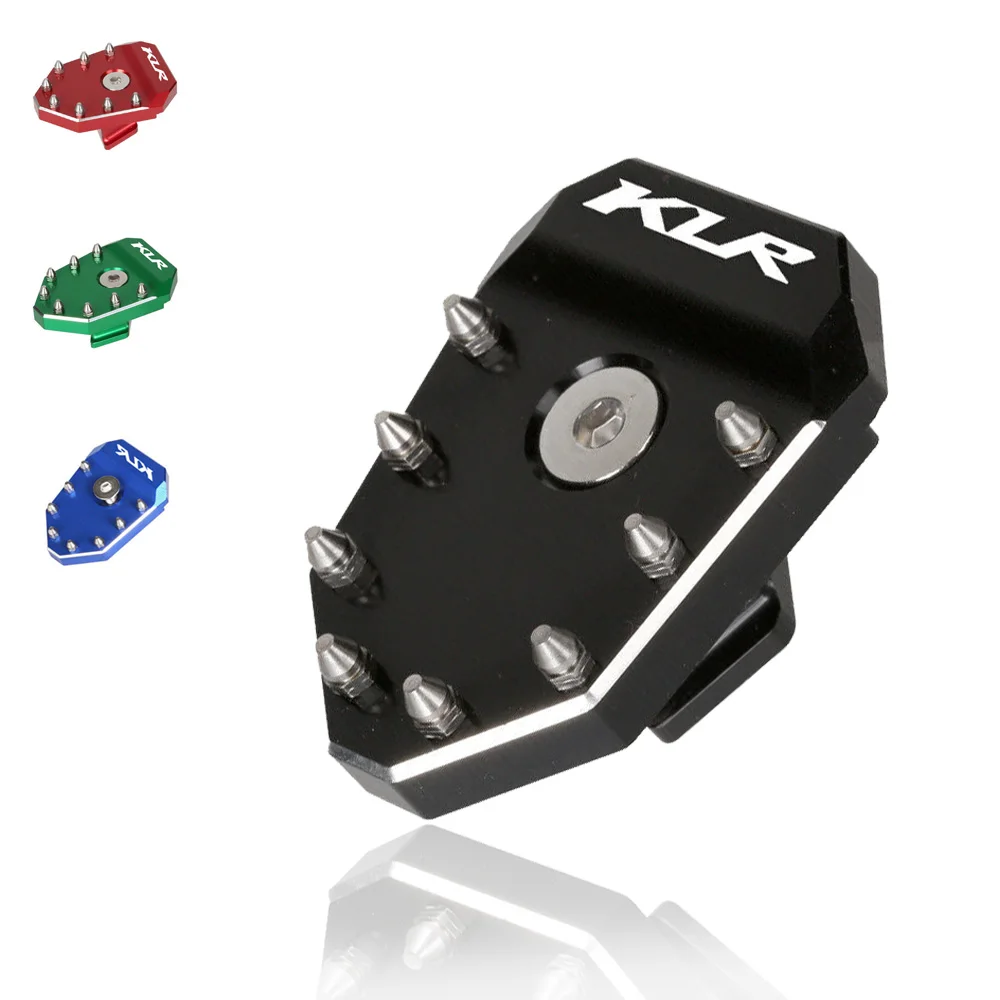 

KLR650 Logo Motorcycle Modification Brake Pedal Accessories Extension Pad Tip Peg Pad For Kawasaki KLR 650 2008 2009 2010-2023