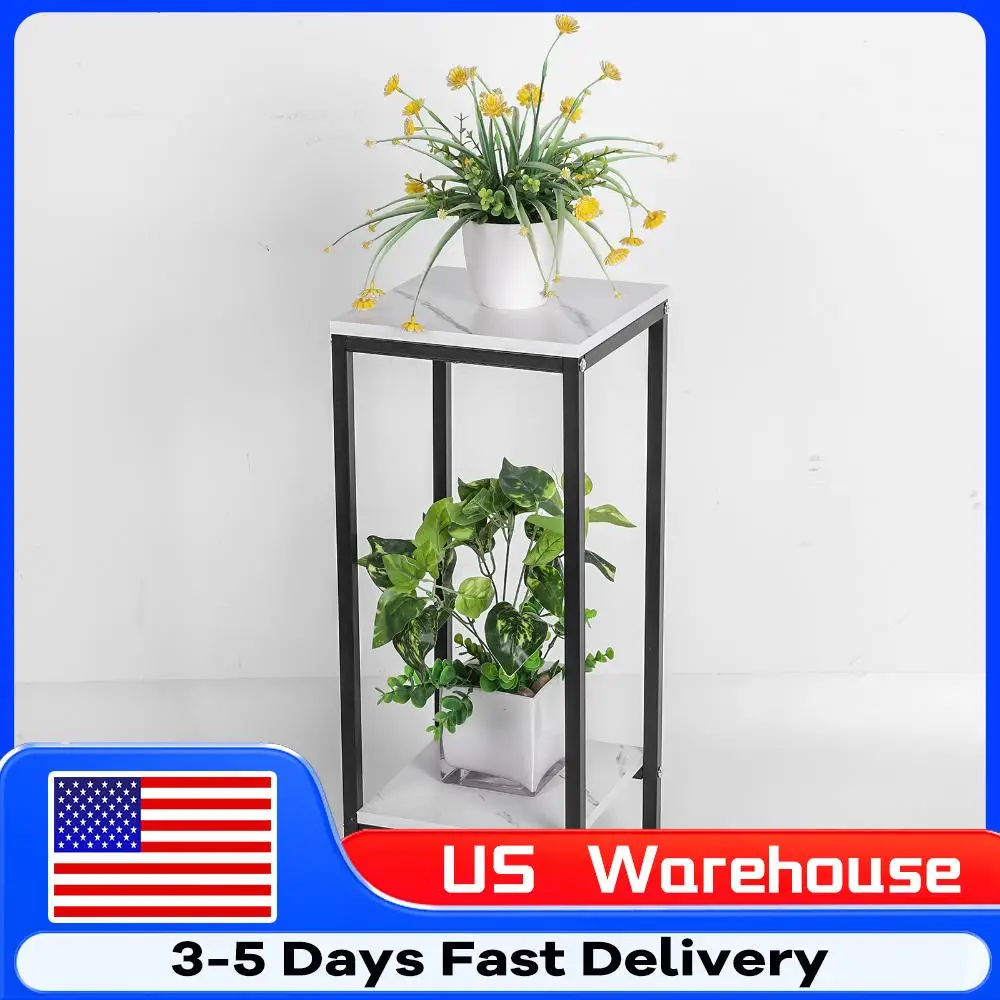 

2 Layer Indoor Plant Stand Waterproof Indoor Flower Pot Stand Flower Pot Rack Home Planter Holder for Balcony Garden Entryway