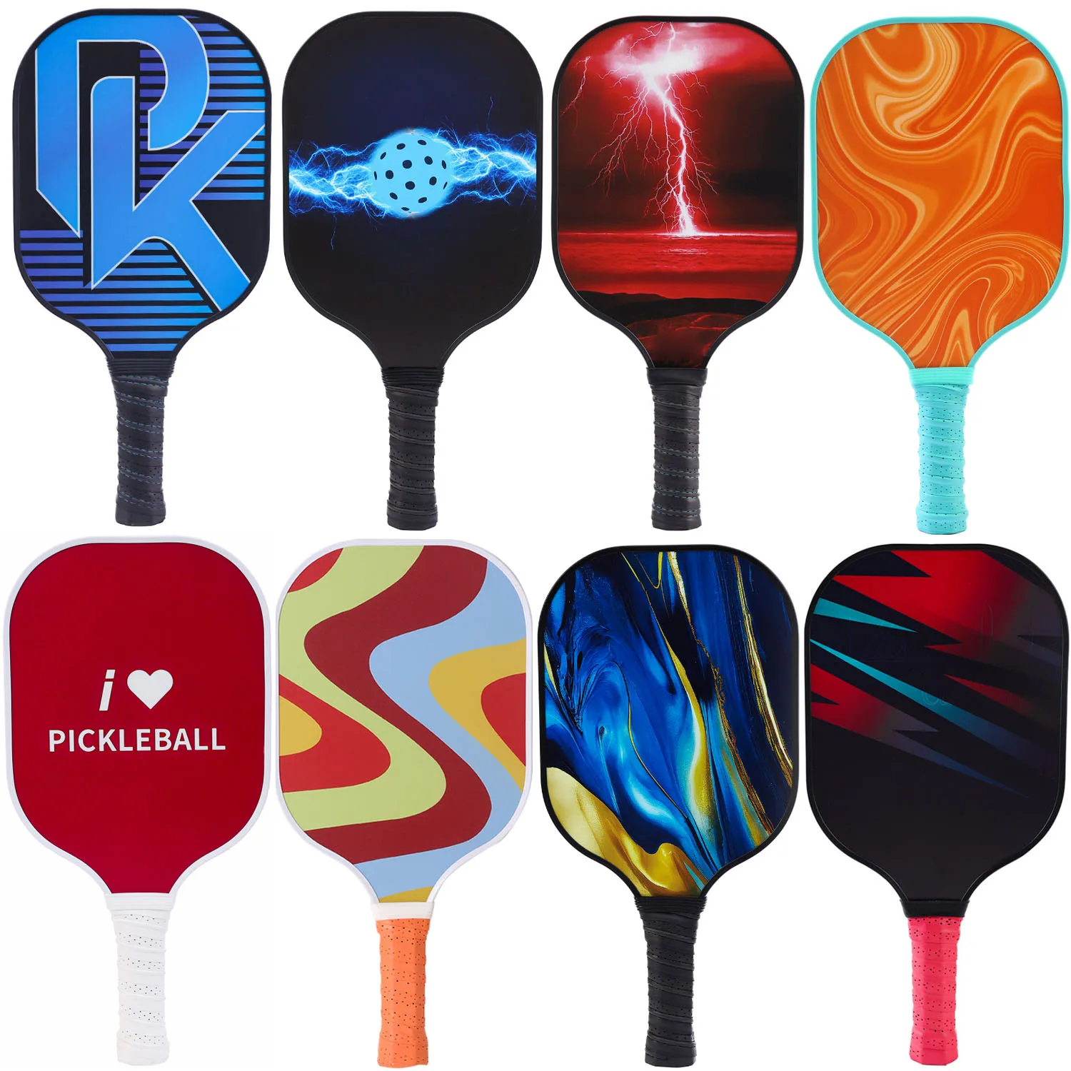 Carbon Fiber Pickleball Paddles USAPA Approved Pickleball Set Rackets Beach Tennis Sports Outdoor Racquet Cricket Ball