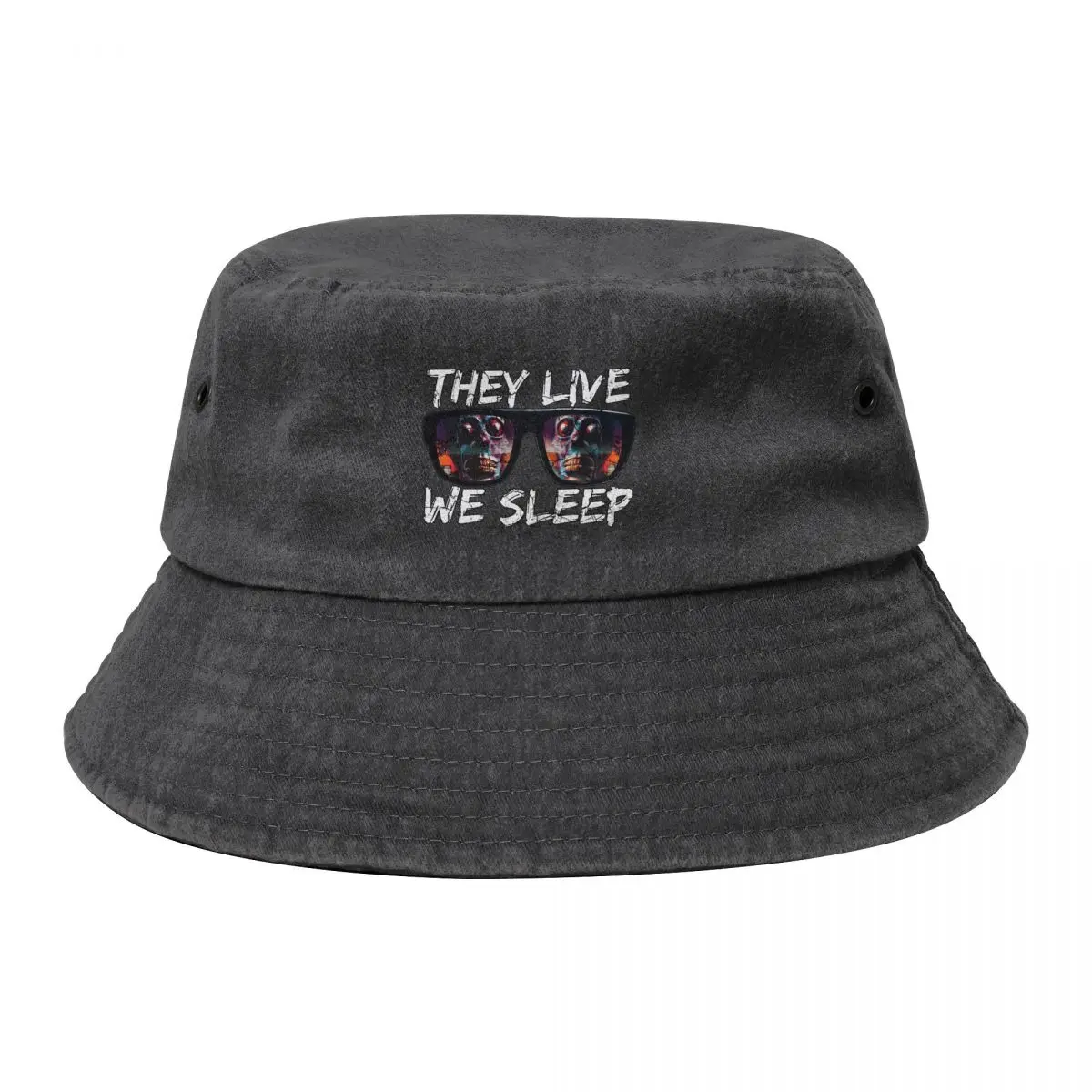 

THEY LIVE WE SLEEP distressed 2 Bucket Hat Snap Back Hat Golf Cap Bobble Hat Woman Men's