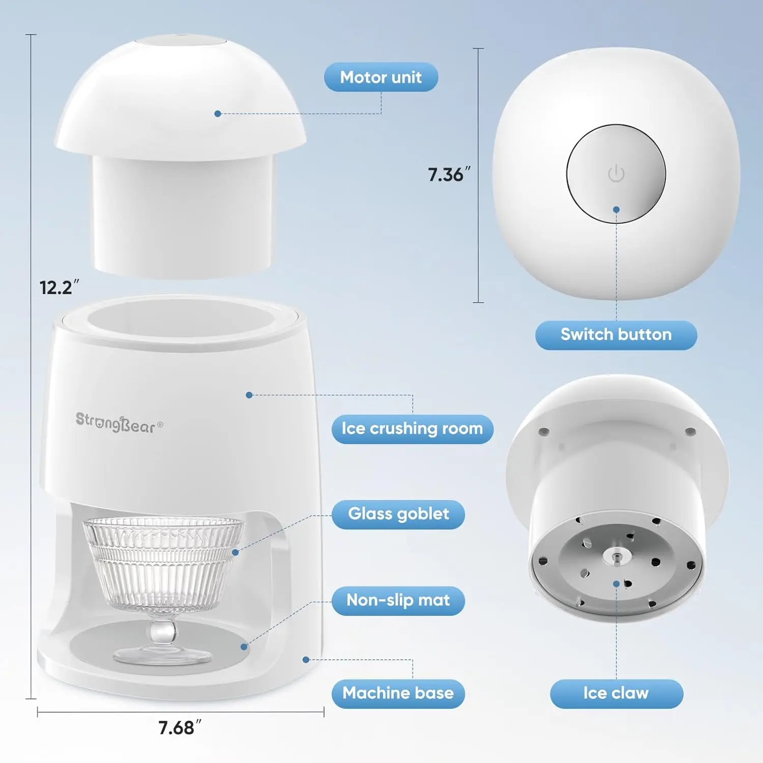 ماكينة صنع الثلج المخروطية الثلجية، ماكينة حلاقة الثلج الكهربائية، ماكينة صنع مخروط الثلج لحفلات أعياد ميلاد الأطفال، منزل دافئ #2