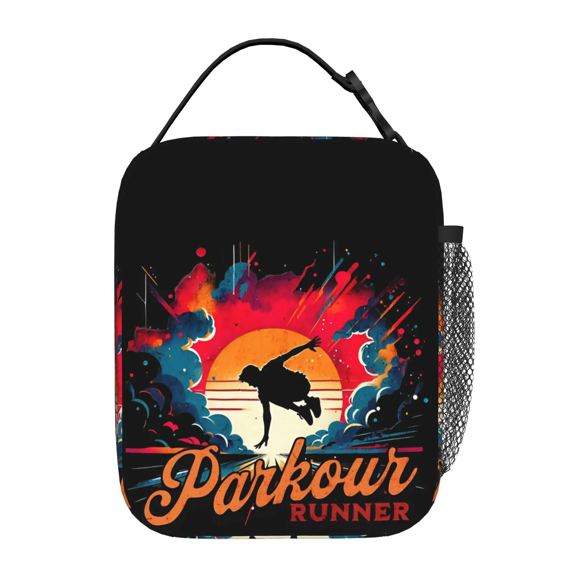 Back to school season Parkour Storage Bag Runner Design New Cool Personalised Snack Storage Lunch Bag