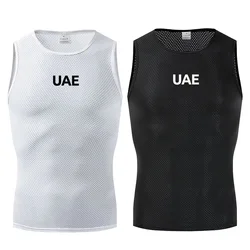 2024 UAE Team Cycling Base Layer Summer Jersey gilet da ciclismo senza maniche MTB Road Bike Vest Mesh biancheria intima da bicicletta abbigliamento da ciclismo