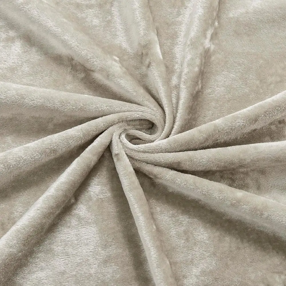 Luxury Ivory Crushed Velvet Curtains, 2-Panel Set, 52x96, Thermal Insulated, Soundproof, Light Filtering for Home Office