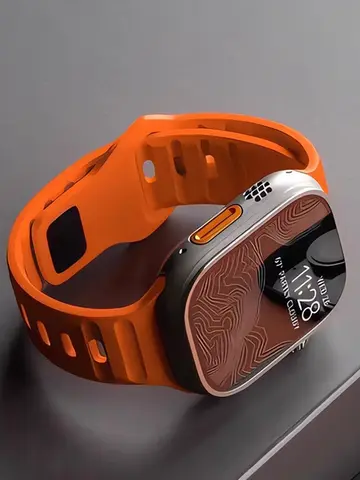 Silicone Sport Strap For Apple Watch Band 49mm 45mm 44mm 42mm 40mm 41mm 38 correa bracelet iwatch Series 9 8 7 6 5 4 3 se ultra