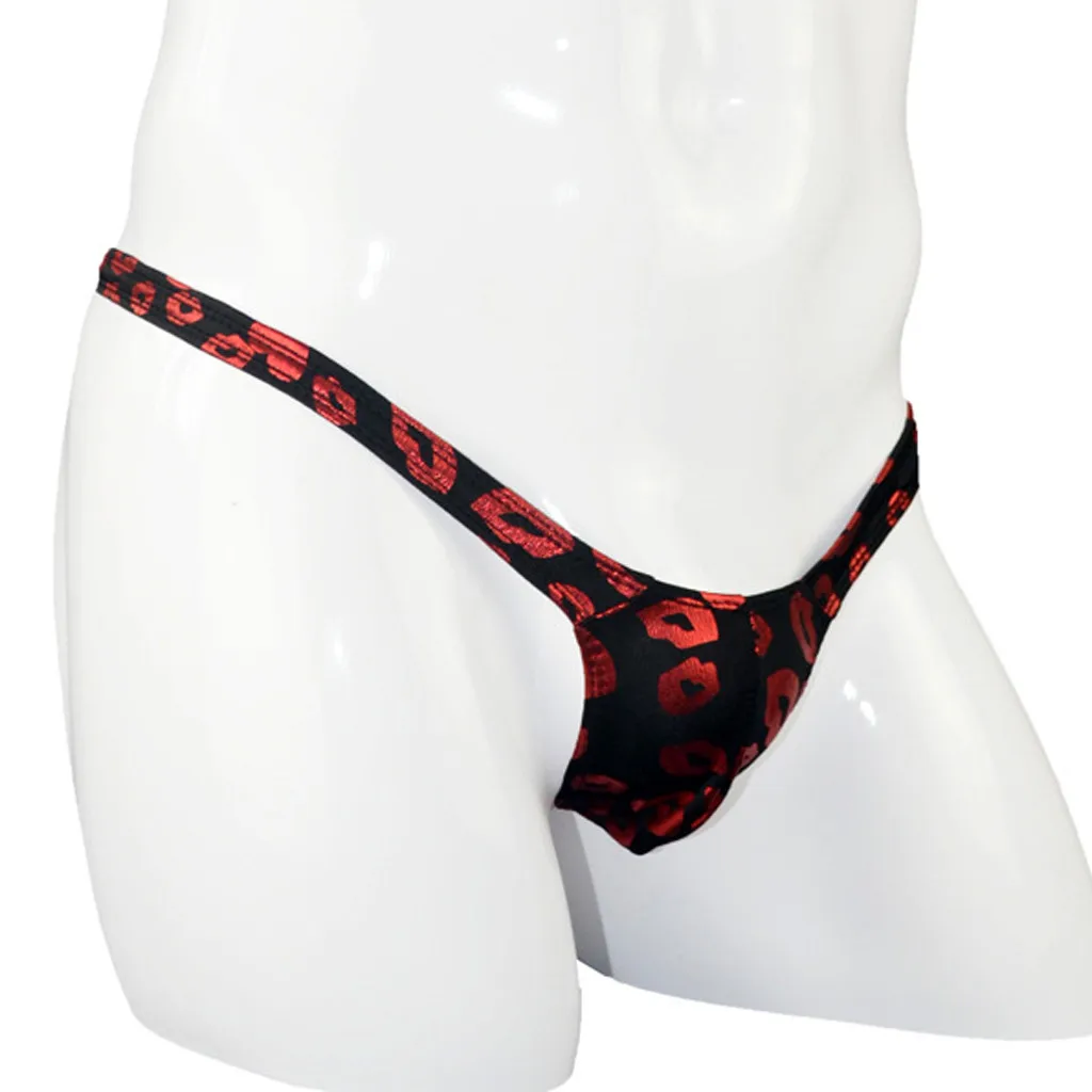 Mens Thong Sexy Lingerie Hot Erotic Underwear Jockstraps Bulge Pouch T-Back Micro Thongs G-Strings Briefs Temptation Panties