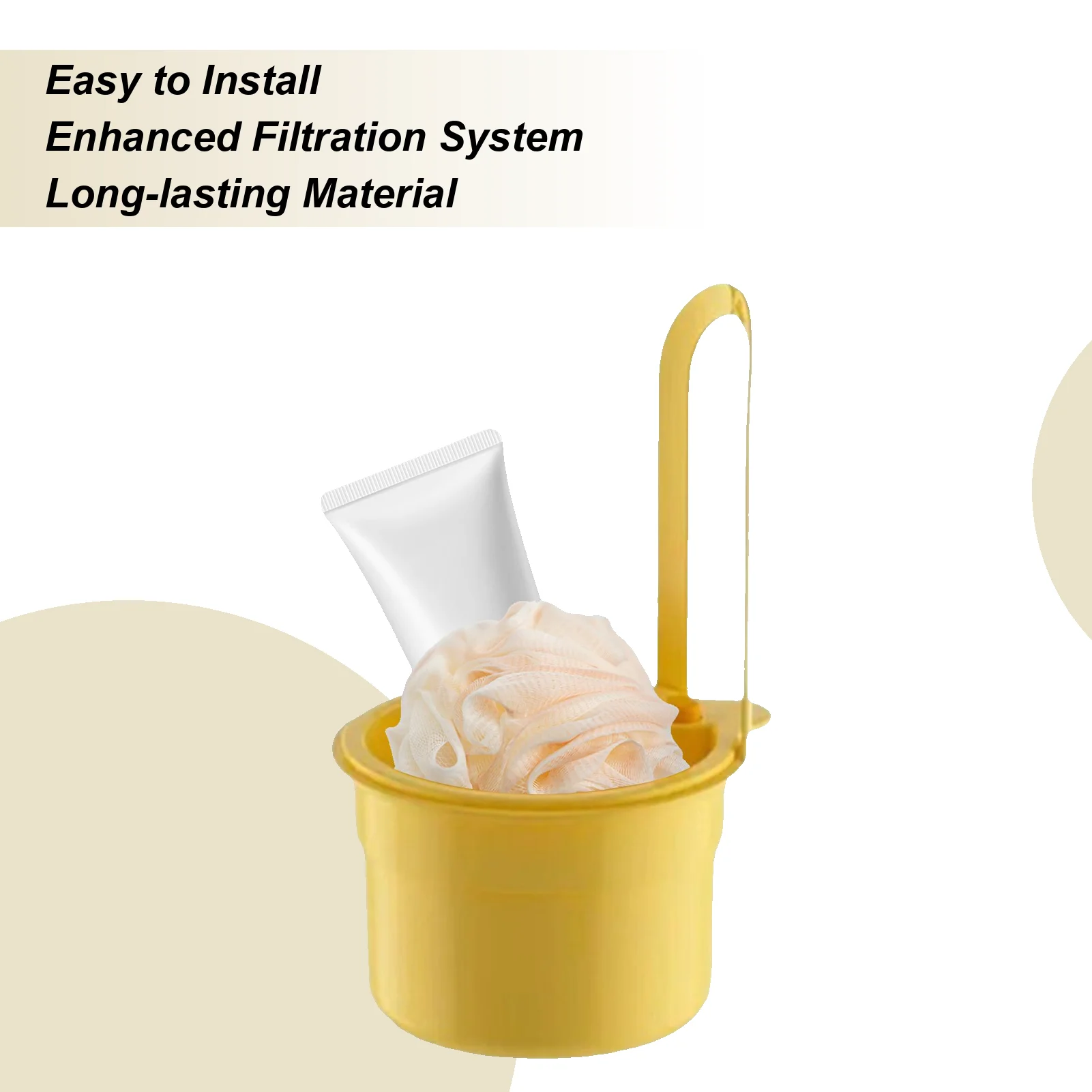 

Корзина для раковины, сливной дуршлаг для еды, съемная мелкоячеистая корзина для раковины для коммерческого душа, автофургона, кухни, ванной комнаты