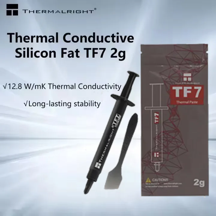Thermalright TF7 2g Thermal Paste 12.8 W/mK CPU Heat Sink Paste for CPU &  CPU Air Cooler