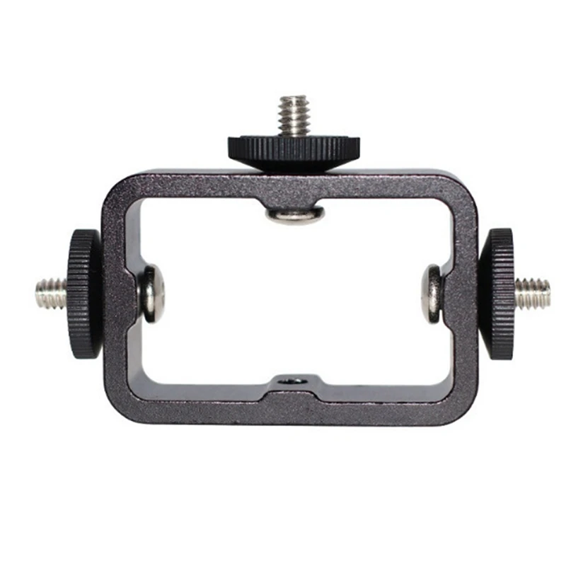 Holder Flash Bracket For Live Broadcast Selfie Camera Phones 1/4 Hole Metal Three-Position Machine 1 Piece