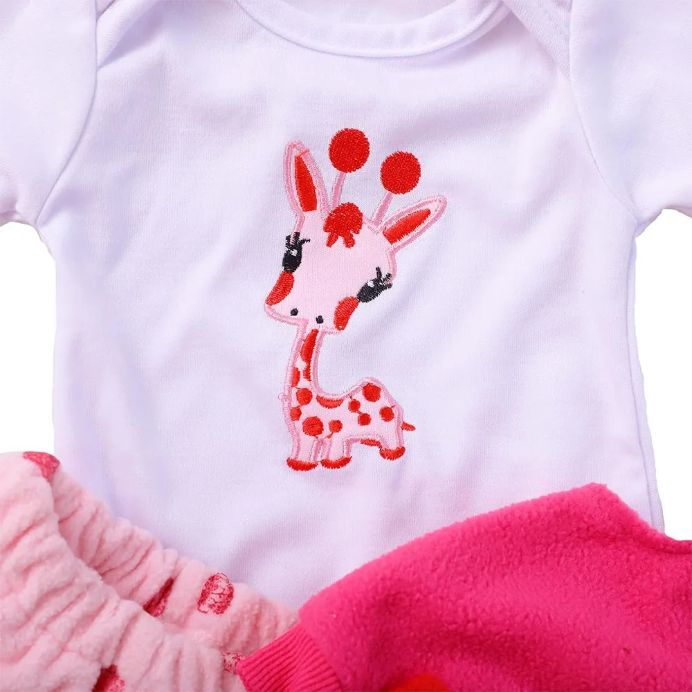 Realistische siliconen reborn babypop kleding outfit schoenen voor 18-20 inch/46-50 cm pop accessoires kit mode pop kleding set