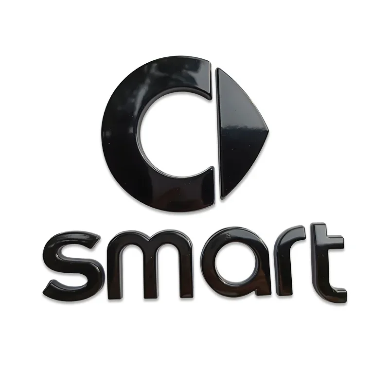 2pcs Metal Car Trunk Emblem Front Hood Sticker Accessories for Smart Forspeed Forjeremy Escooter Roadster Prix Fortwo Forfour