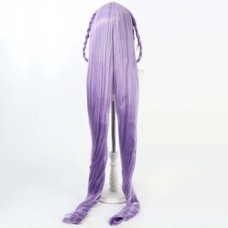 Synthetisch haar BB Cosplay Pruiken Game Fate BB Rollenspel Halloween 130 cm Vrouwen Lang Golvend Lichtpaars Pruik Hittebestendig