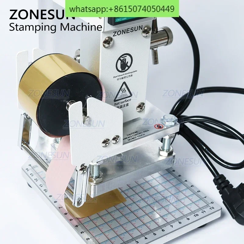 ZS90 Hot Foil Stamping Machine Manual Leather and Paper Embossing Machine Bronzing Machine Wood Embosser China Supplier