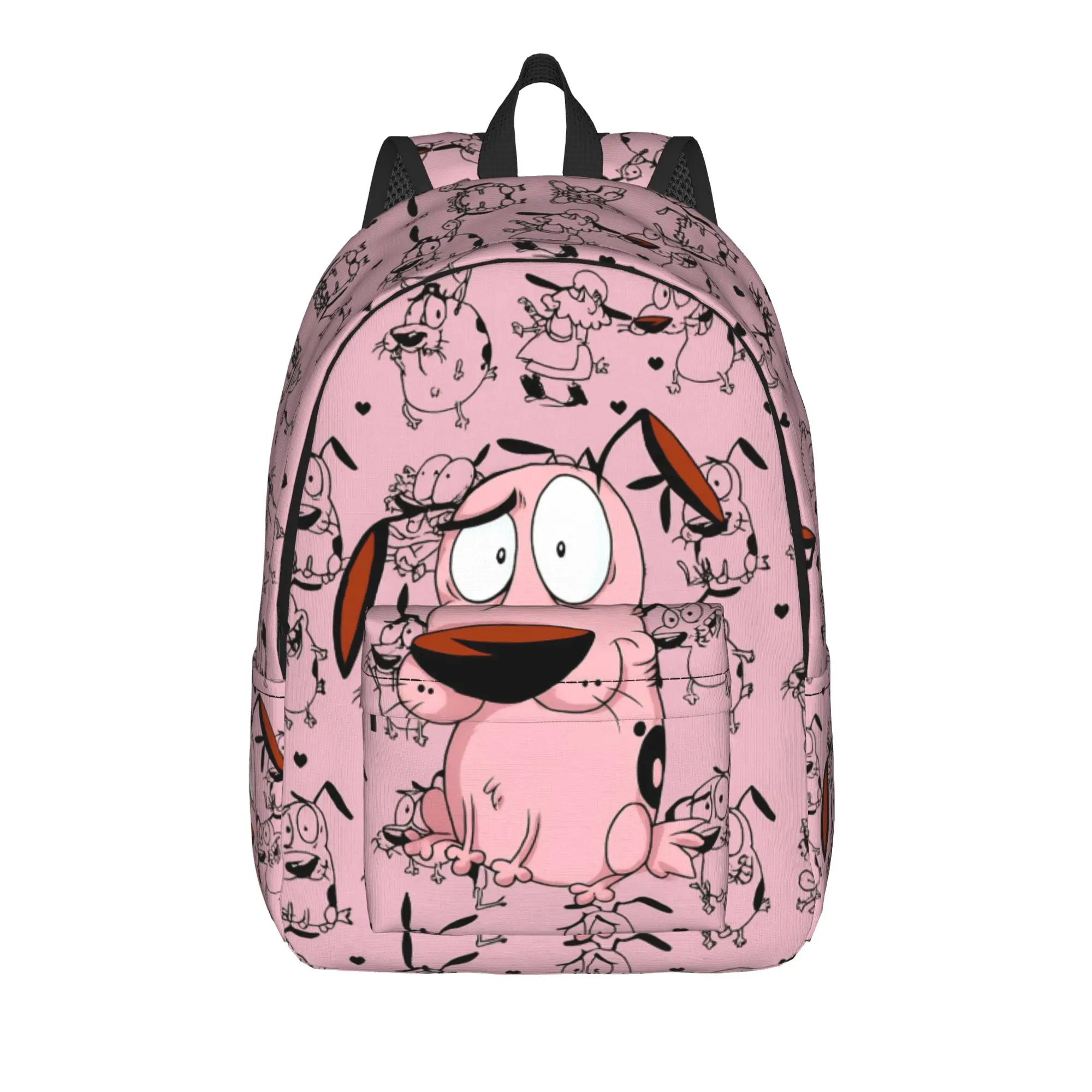 Рюкзак Courage the Cowardly Dog-D, стильный, для студентов, для работы, повседневный, для мужчин и женщин, холщовые сумки для колледжа