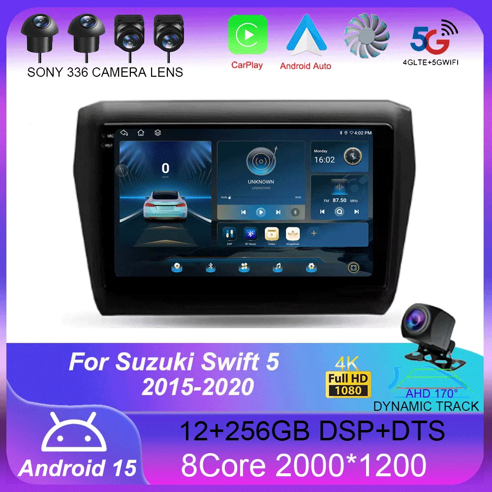 

For Suzuki Swift 5 2016 - 2020 Car Radio Multimedia Video Player Navigation stereo GPS Android 15