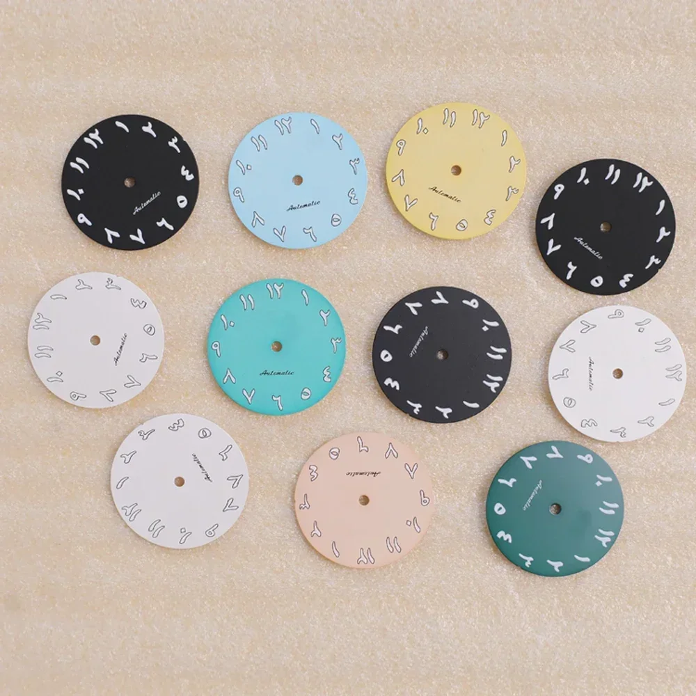 Horloge Dial 28.5Mm S Logo Arabisch Nummer Horloge Wijzerplaat Groen Lichtgevende Gezicht Gemodificeerd Horloge Accessoires Voor Nh35 Nh36 Bewegingen