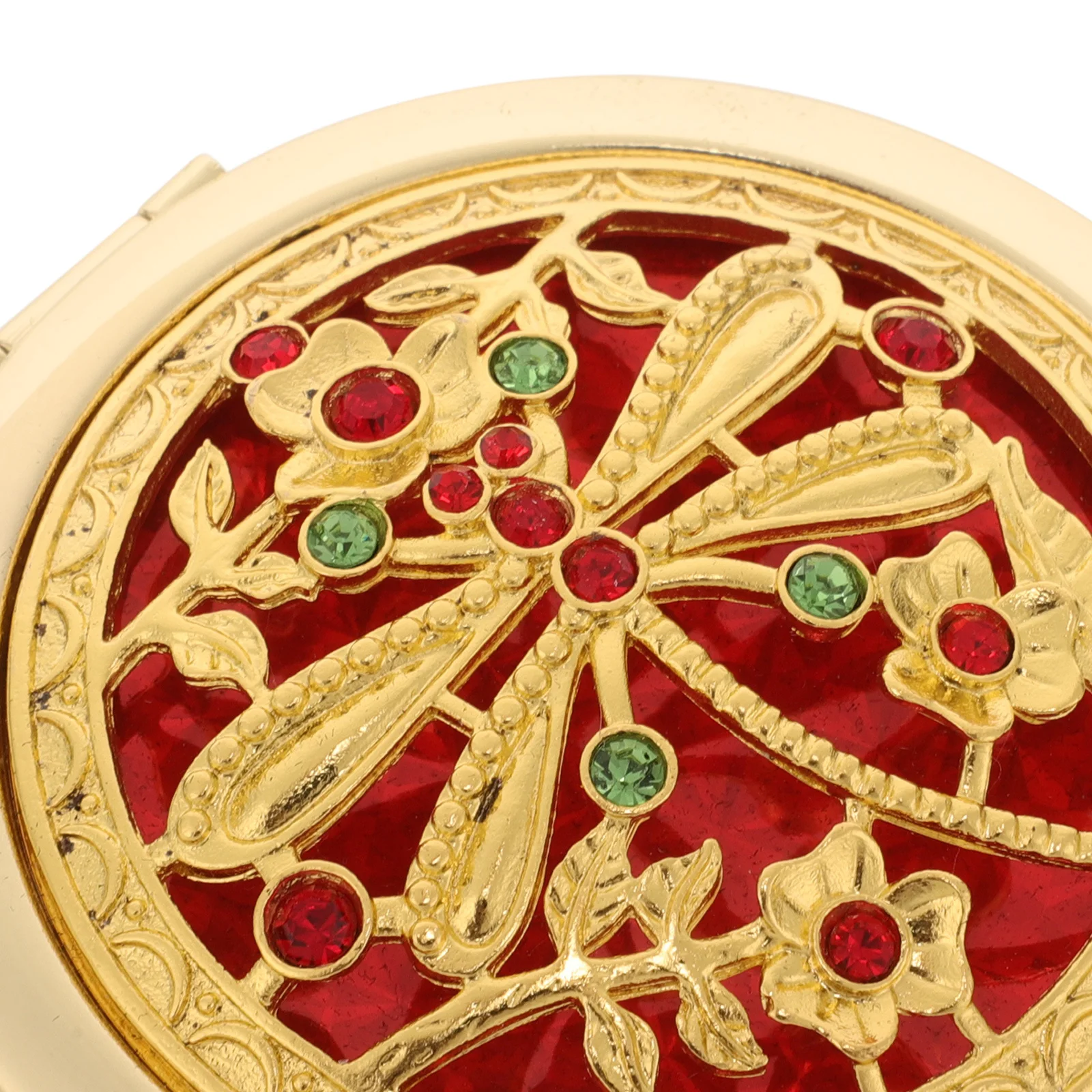 Miroir de maquillage Compact pliable Vintage, Double face, Mini poche de voyage, petit sac à main Portable, pour