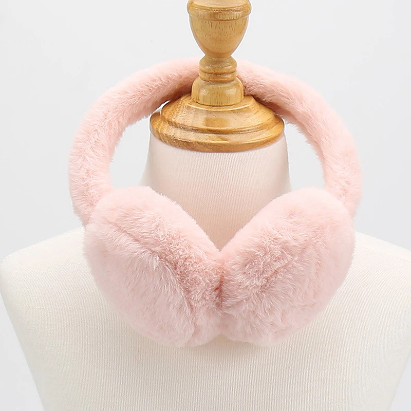 1Pc Soft Plush Ear Warmer Winter Warm Earmuffs Ear Cover Outdoor Cold Protection Ear-Muffs Folding Earflap