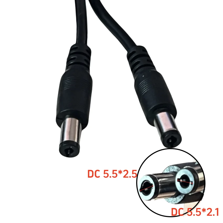10Pcs USB Male to 5.5 MM X 2.1MM 5.5*2.5 DC Barrel Jack Power Cable AC Plug Transfer Connector Charger Interface Converter