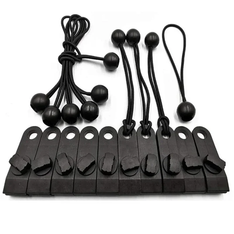 

AAAN-Tarp Clips With Ball Bungee Cords Strong Tent Clips For Outdoor Camping Tarp Awnings