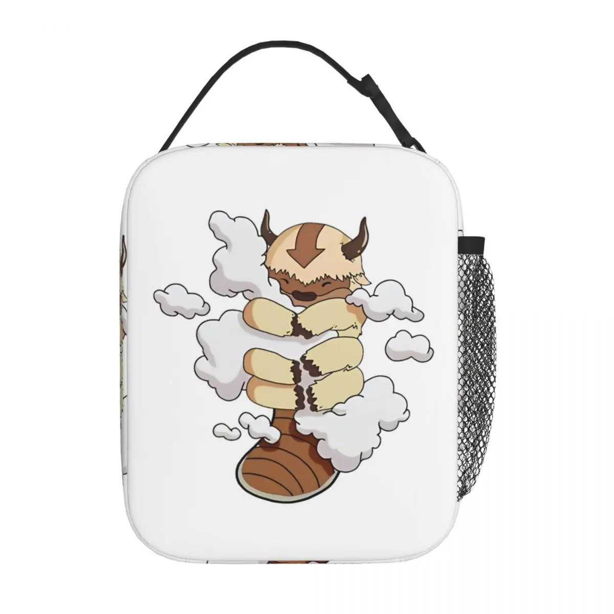 

Appa Cuddling Clouds Avatar The Last Airbender Merch Insulated Lunch Bag Food Box Portable Cooler Thermal Lunch Boxes