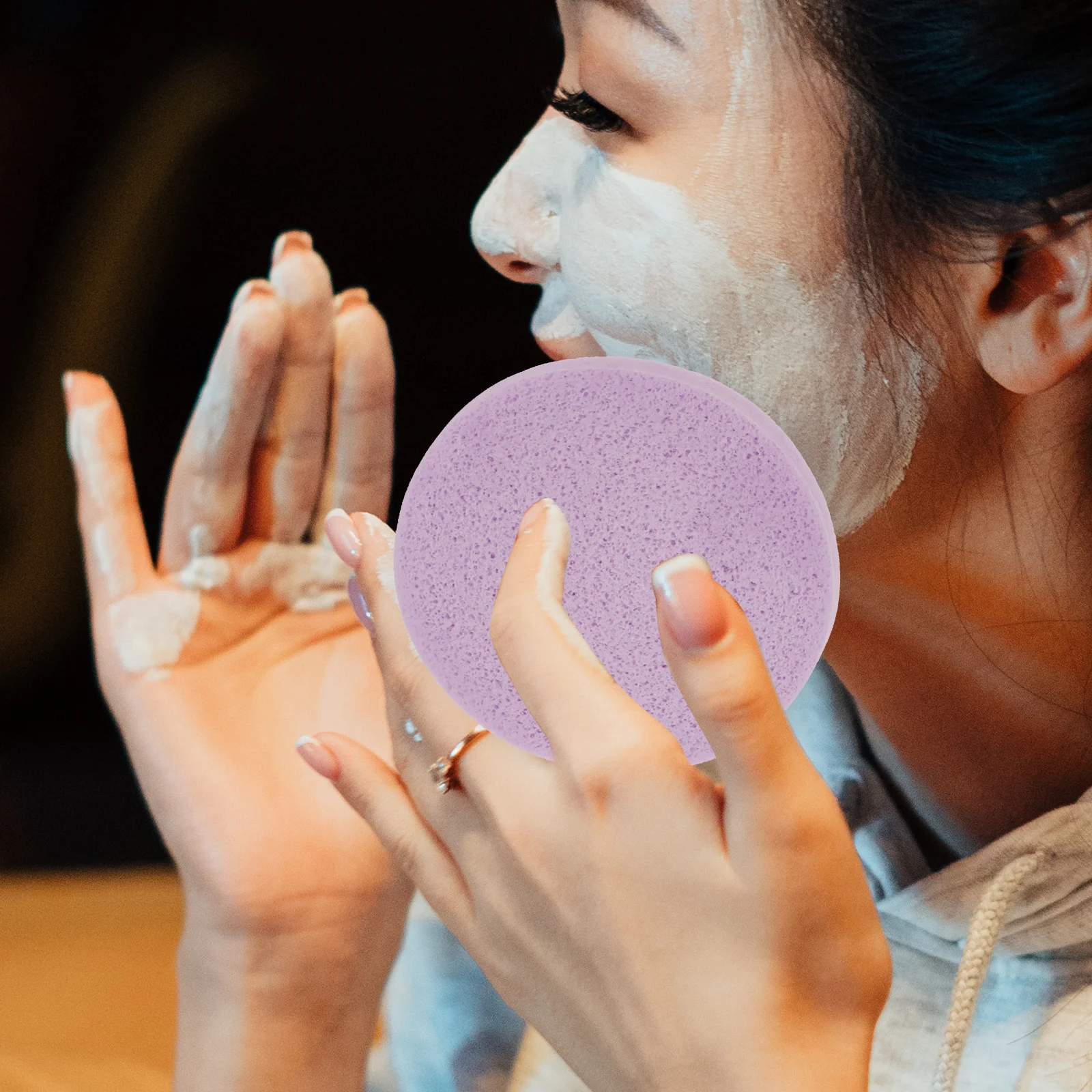 

60Pcs Compressed Facial Sponges Soft Expandable Face Cleansing Makeup Removal Beauty Sponge Set Face Sponges for Cleansing