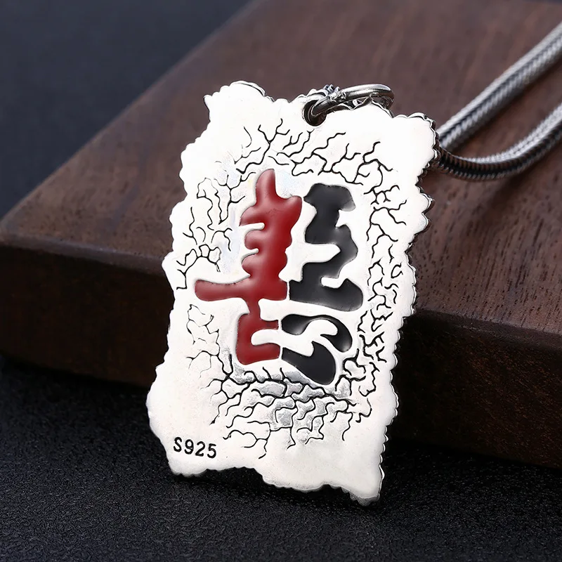 S925 Sterling Silver Charms Pendants for Women Men New Fashion  Good and Eivl  Buddha God Pary-Hard Punk Jewelry Wholesale