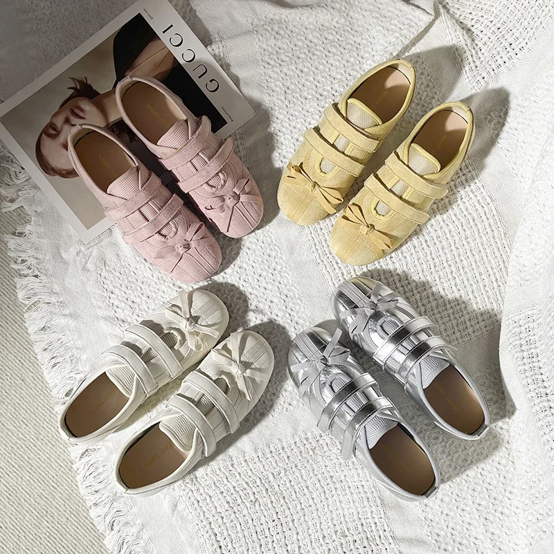 

Женская балетная танцевальная обувь на плоской подошве, весенняя уютная спортивная обувь, женские модные новые дизайнерские кроссовки 2025 года, бренд Zapatos De Mujer