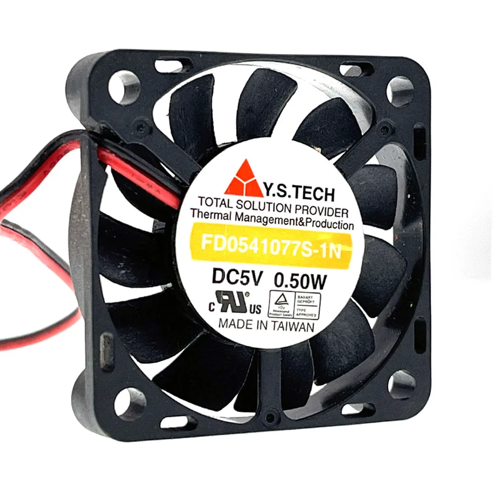 2pcs 40mm 7mm Slim Silent DC 5V Mini Micro Cooling Fan,Original for Y.S. TECH FD0541077S-1A ,40X40X7mm 0.50W 2-Wire