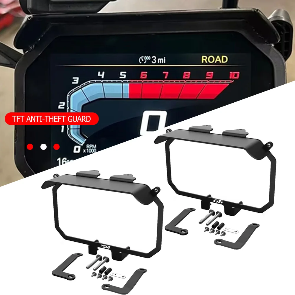 

2024 2025 TFT Display Anti Theft Bracket Sun Visor FOR BMW R1300GS Adventure Trophy TE 2026 R 1300 GS Dashboard Screen Protector