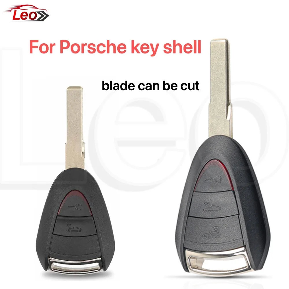 

Корпус для автомобильного ключа с дистанционным управлением Leo FCC ID:LXP-VIM244, 2/3 кнопки, для Porsche Carrera Cayman 911 987 996 997 Boxster S 2S 4S Turbo Targa