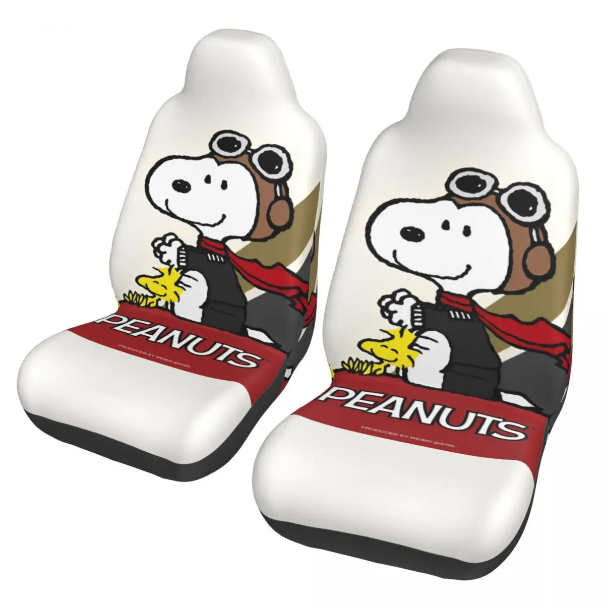 

Snoopys Cartoon Dog Automotive Seat Covers for Cars Suv And Truck Car Seat Covers Universal Fit for Front Seats Set of 2