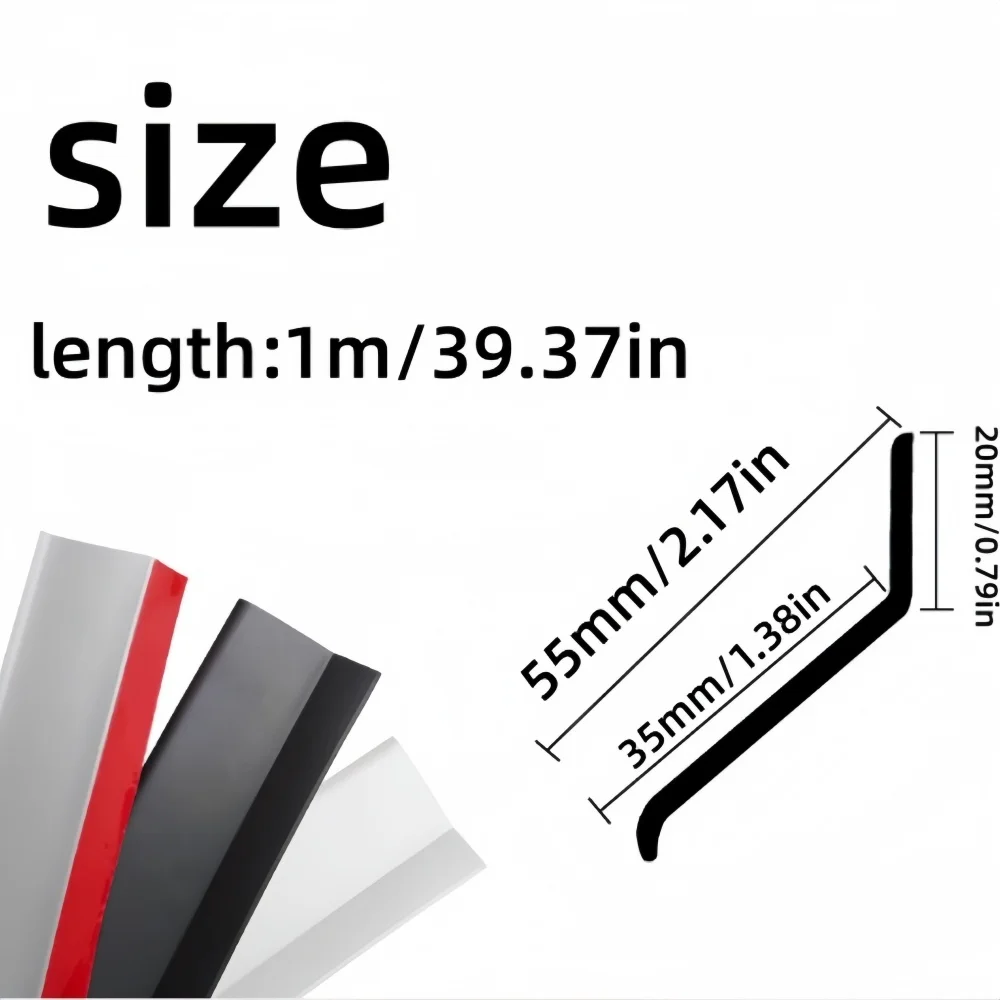 Window Water Blocking Bar BalconySelf Adhesive Waterproof Sealing Strip Home Window Edge Water Deflector Flashing Board