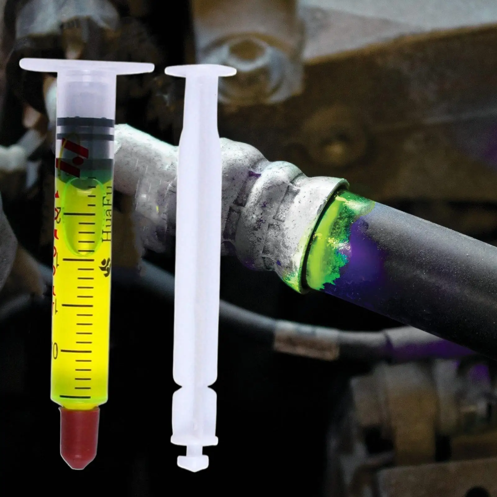 

Fluorescent Dye Leakage Test Tool, Visual AC Leak Check Indicator, Sensitive Detection Device for Daily Air Conditioner Repair