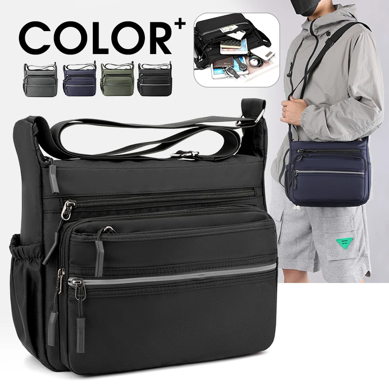 2023 Men\'s Messenger Bag Crossbody Shoulder Bags Men Small Sling Pack For Work Business Waterproof Oxford Packs Satchel Purse