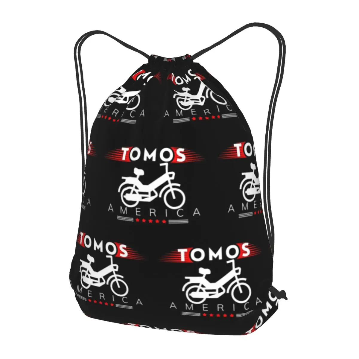 

Tomos American, Tomos Moped Backpacks Casual Drawstring Bags Shoes Bag Book Bags for Man Woman Students