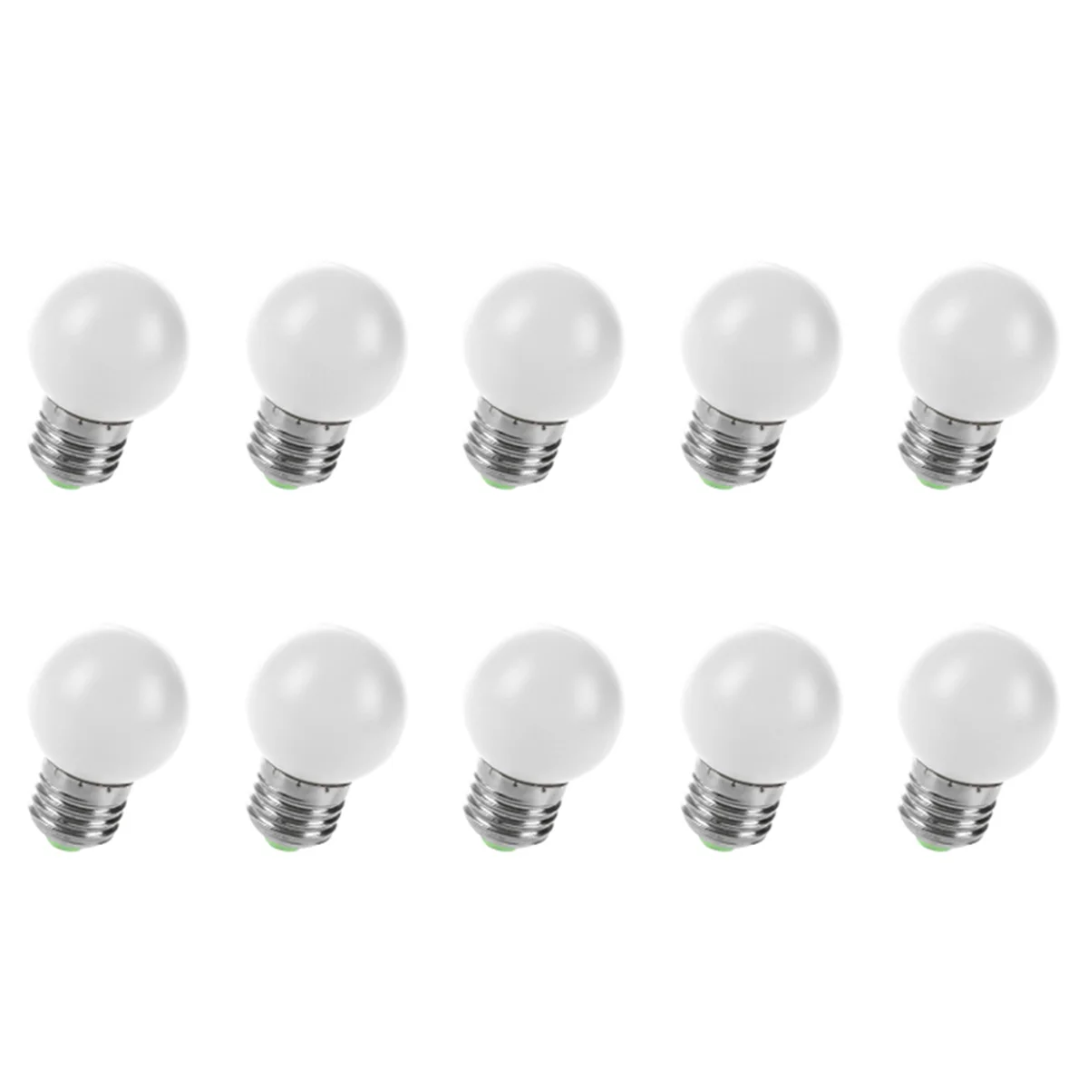 A72P 10X E27 LED Light White Bulb Plastic Bulb (0.5W Power, White)