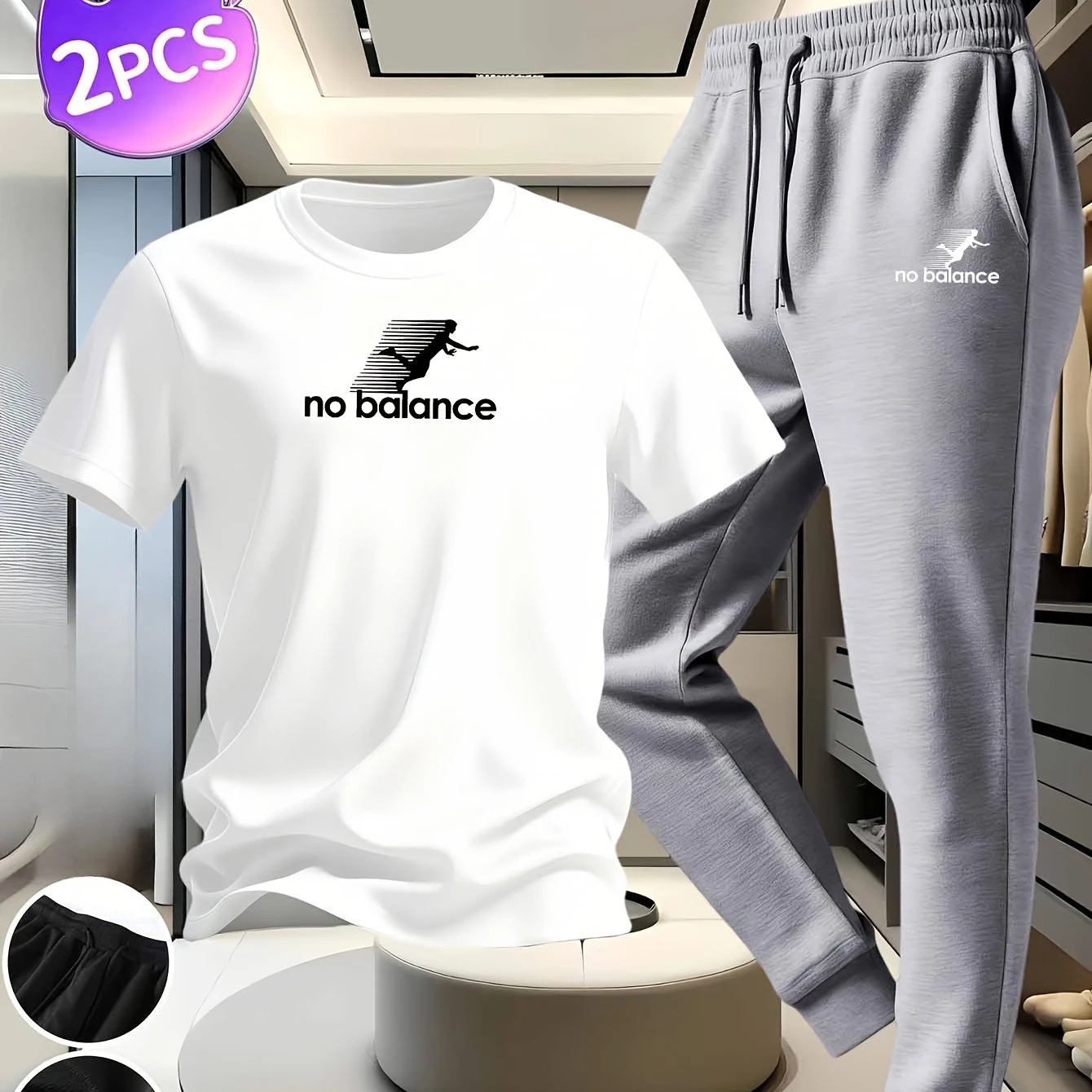 

2026 Trendy Pure Cotton Short Sleeve T-Shirt Set Eco Friendly Fabric Minimalist Print Multi Color Comfortable Outfit
