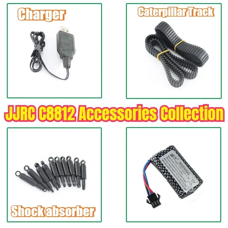 JJRC C8812 RC Remote Control Tank Crawler Accessories Shock Absorber Charger Crawler Caterpillar Track