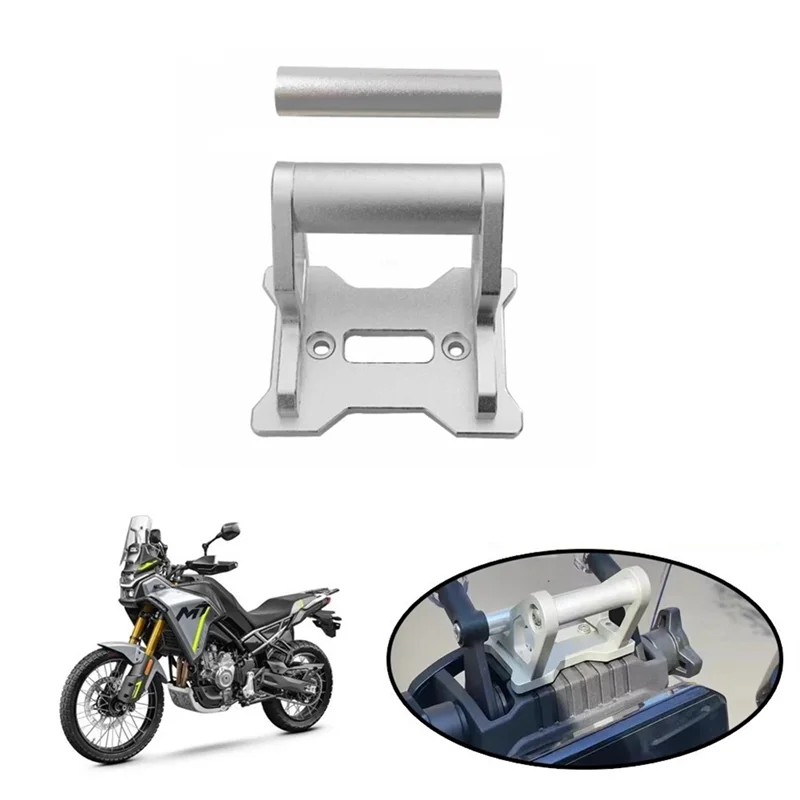 AB56-حامل هاتف الدراجة النارية حامل الملاحة تمديد قوس ل CFMOTO 450MT 2024 2025 اكسسوارات 12 مللي متر + 22 مللي متر