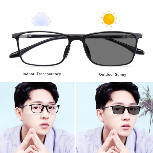 Imagen 2 del producto Gafas de lectura multifocales fotocromáticas progresivas, lectores tr90 ligeros, gafas de sol con lentes de resina antirreflectantes, sin línea