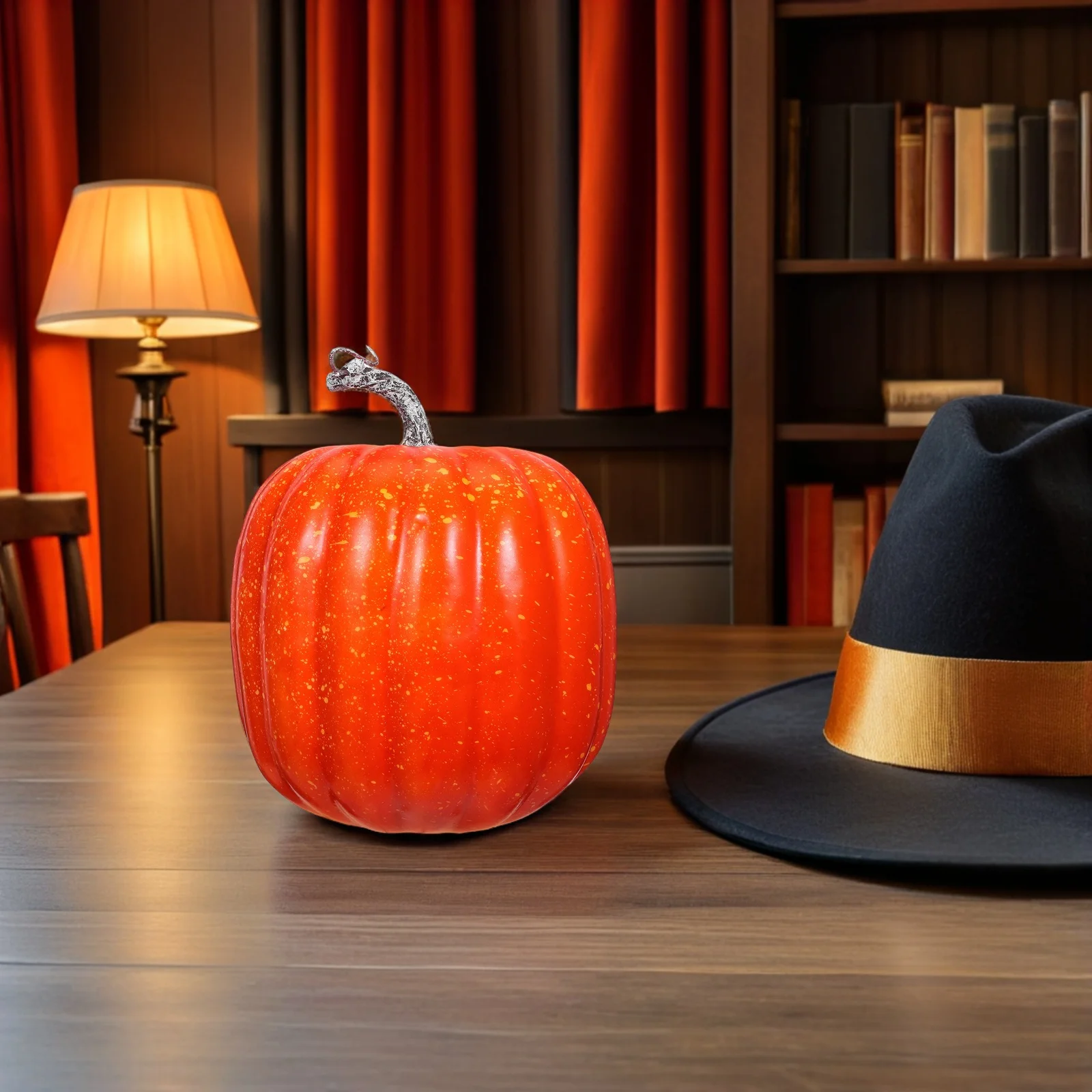 

Simulation Foam Pumpkin Halloween Thanksgiving Autumn Harvest Decorative Figurines Fall Table Centerpiece Fake Pumpkin