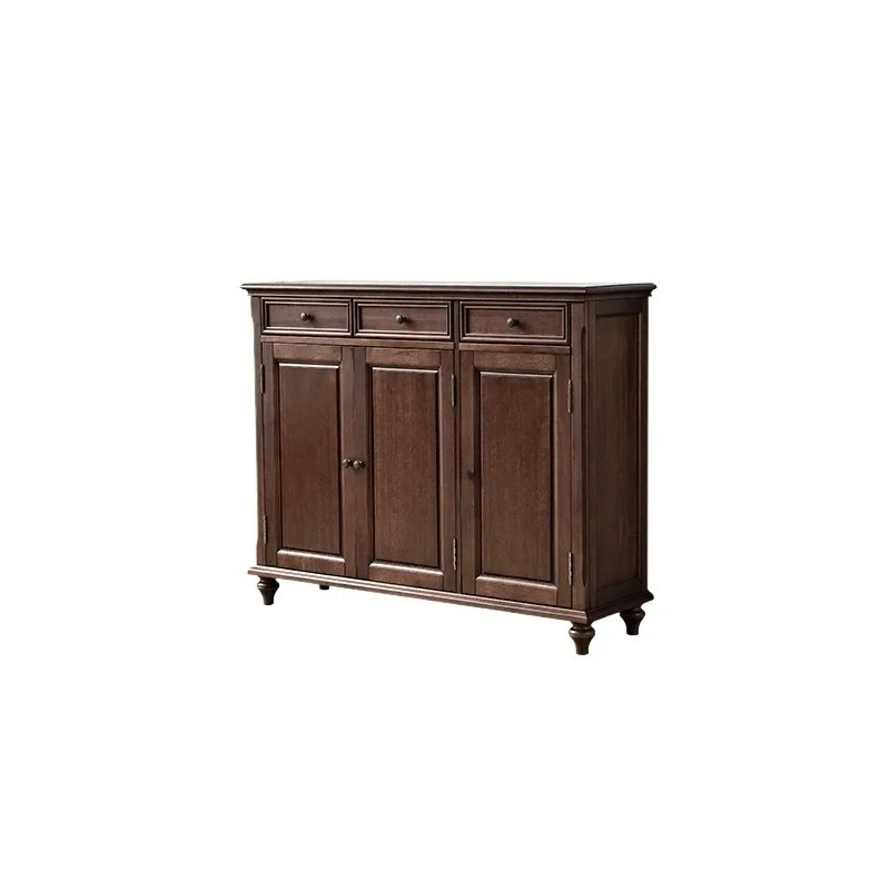 

Yjq Solid Wood Shoe Cabinet Pure Solid Wood Household Household Living Room Entrance Hallway Storage Storage