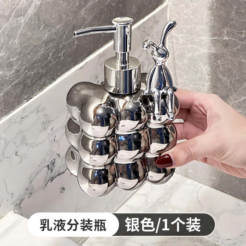 Creative Ceramic Toilet lotion Packaged Bottle High Beauty Hotel Home Hand Wash Liquid Advanced Press Empty Bottle