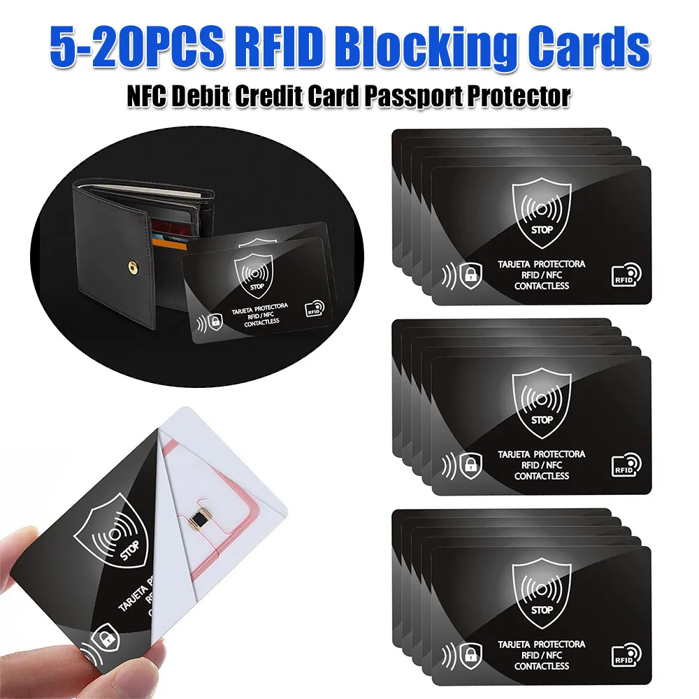 

RFID Blocking Card One Card Protects Entire Wallet RFID Card Blocker Portable Credit Card Protector for Men & Women