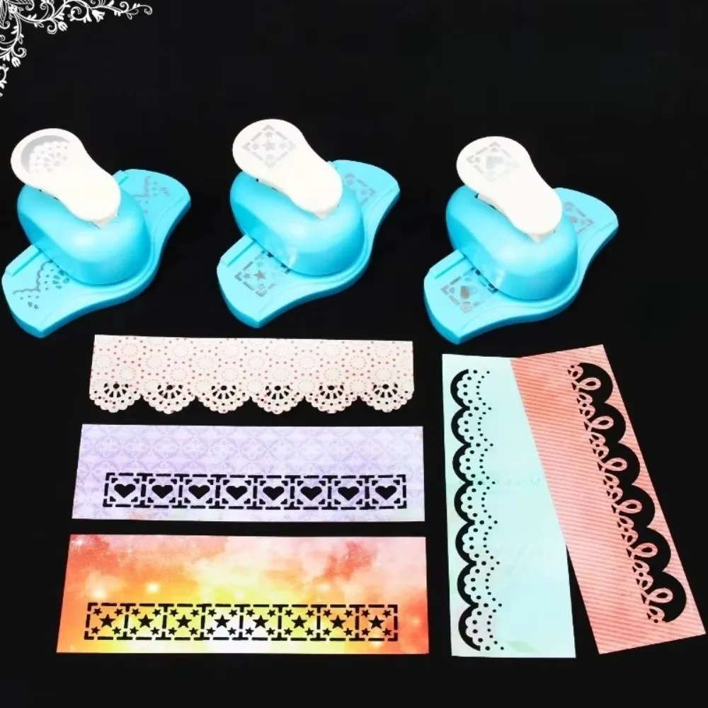 Lace Border Paper Punch Vintage Flower Design Lace Border Craft Punch Patterned Lace Hollow Edge Embossing Punch