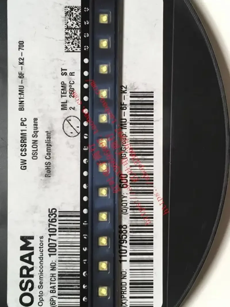

10pcs/ GW CSSRM 1.PC 5W 3030 6000K white high power LED lamp bead 120 degrees