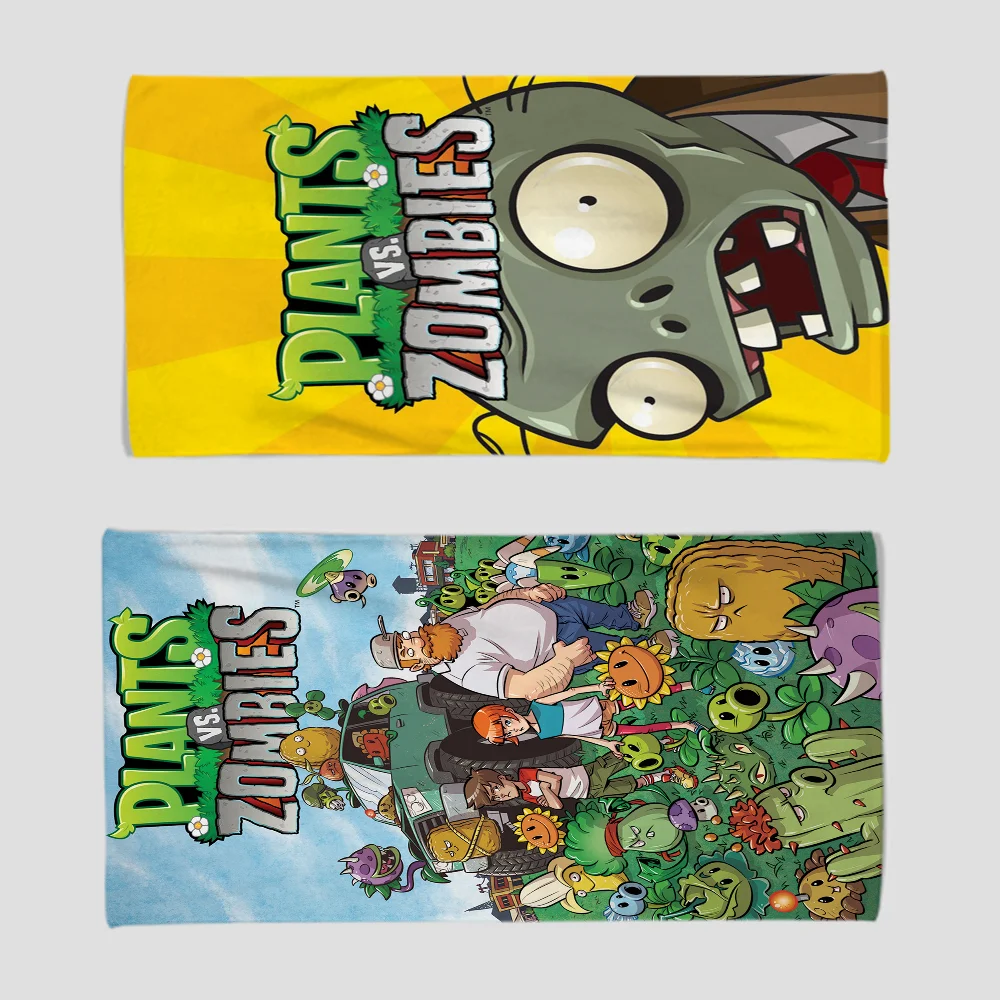 

P-Plants-Vs-Z-Zombies Towel Absorbent Quick dry Soft Yoga Swimming Resort Mountain Climbing Towel beach towel